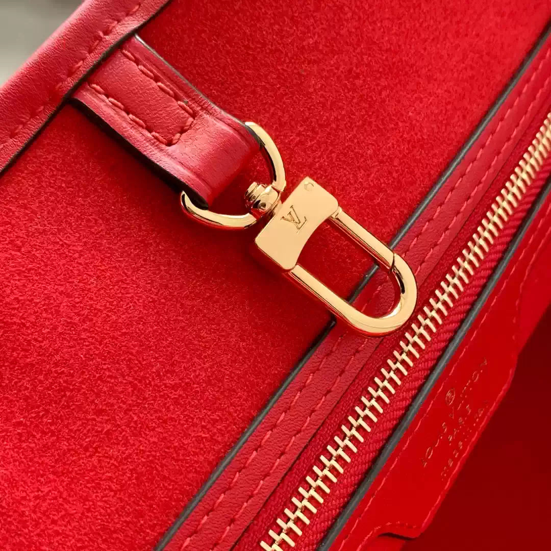 LV M12755 Louis Vuitton Neverfull MM Bag Epi Leather Red