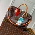 LV M11945 Louis Vuitton Speedy Soft 30 Crafty Bag Monogram Red - Default Title - View 1