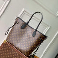 LV M11946 Louis Vuitton Neverfull Inside Out MM Handbag Black - Default Title - View 1