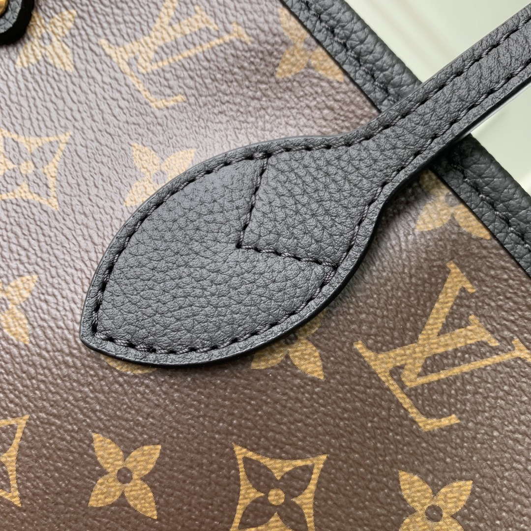 LV M11946 Louis Vuitton Neverfull Inside Out MM Handbag Black - Default Title - View 14