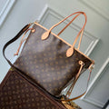 LV M11947 Louis Vuitton Reversible Neverfull Inside Out MM Handbag Yellow - Default Title - View 1