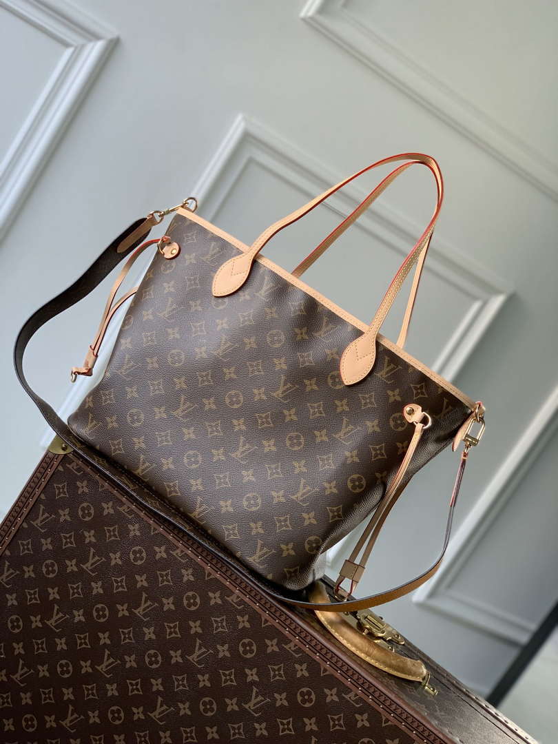 LV M11947 Louis Vuitton Reversible Neverfull Inside Out MM Handbag Yellow