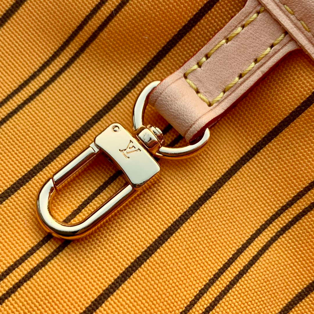 LV M11947 Louis Vuitton Reversible Neverfull Inside Out MM Handbag Yellow