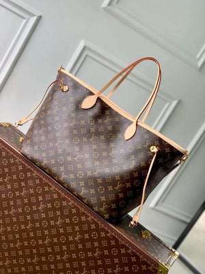 LV M11948 Louis Vuitton Reversible Neverfull Bandouliere Inside Out GM Handbag Gray - Default Title - View 6