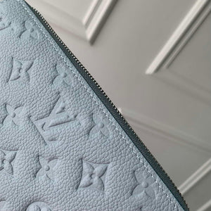 LV M11969 Louis Vuitton Zippy Wallet Light Blue Monogram Unplant - Default Title - View 5