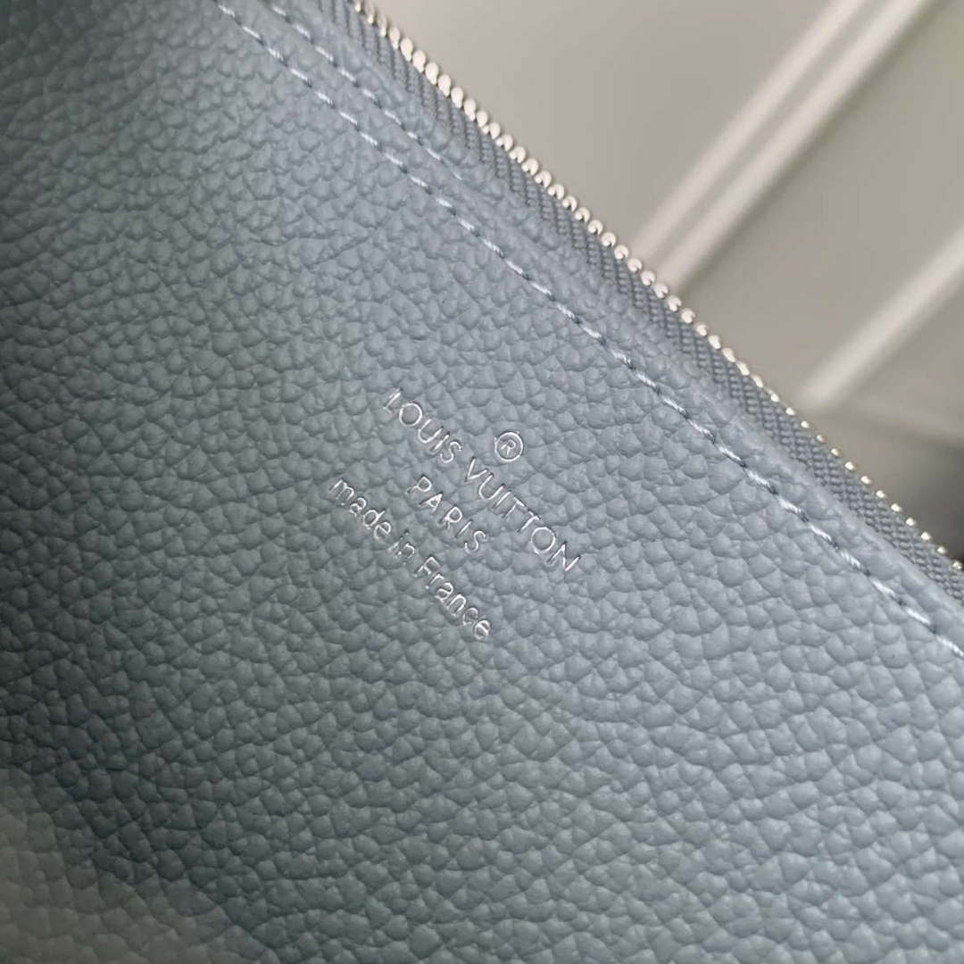 LV M11969 Louis Vuitton Zippy Wallet Light Blue Monogram Unplant - Default Title - View 8