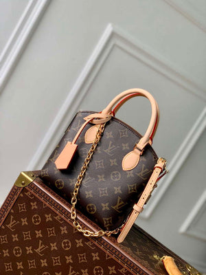 LV M12019 Louis Vuitton Lockit BB Knick-Knack Bag Brown - Default Title - View 1