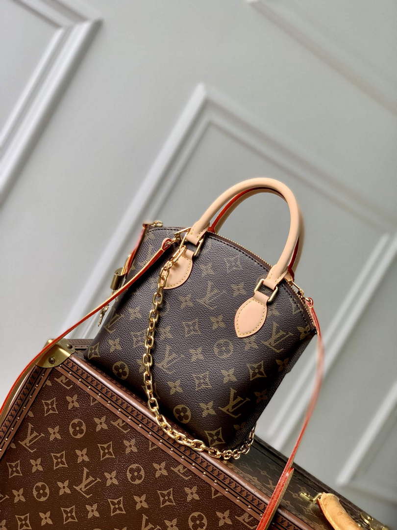 LV M12019 Louis Vuitton Lockit BB Knick-Knack Bag Brown