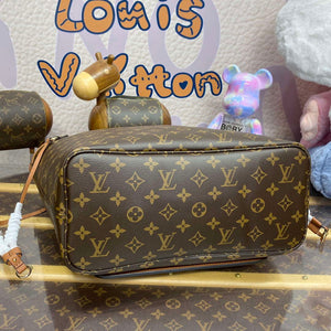 LV M12061 Louis Vuitton Reversible Neverfull Inside Out MM Handbag Brown - Default Title - View 5