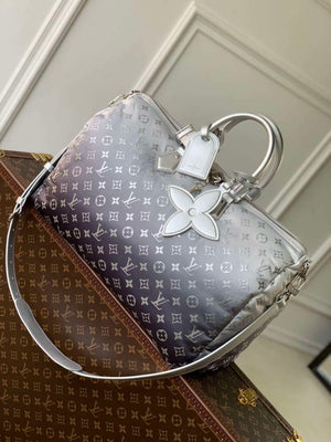 LV M12067 Louis Vuitton Keepall Bandouliere 45 Travel Bag Frost - Default Title - View 1