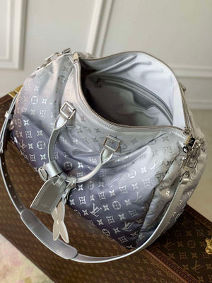 LV M12067 Louis Vuitton Keepall Bandouliere 45 Travel Bag Frost - Default Title - View 9
