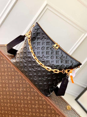 LV M12068 Louis Vuitton Coussin Hobo MM Bag Black - Default Title - View 1