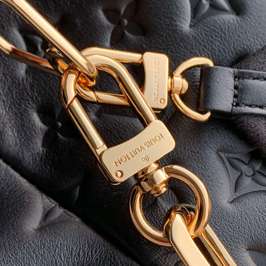 LV M12068 Louis Vuitton Coussin Hobo MM Bag Black