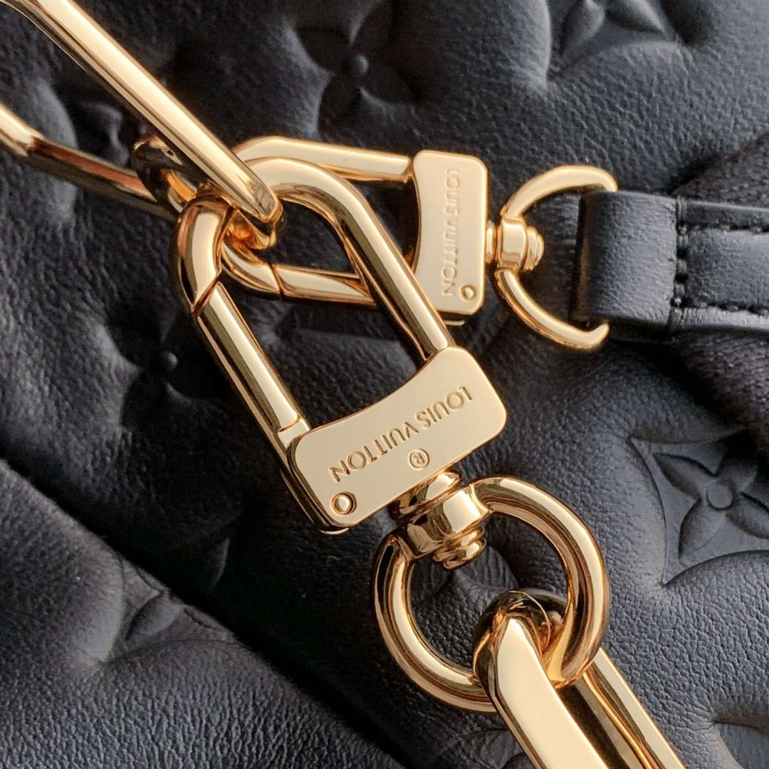 LV M12068 Louis Vuitton Coussin Hobo MM Bag Black