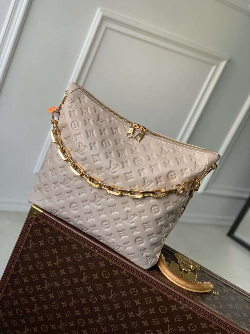 LV M12071 Louis Vuitton Coussin Hobo MM Bag Galet