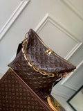 LV M12072 Louis Vuitton Coussin Hobo MM Bag Chocolat