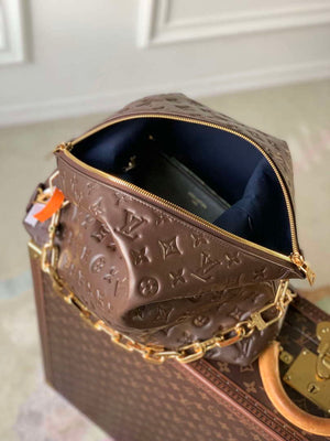 LV M12072 Louis Vuitton Coussin Hobo MM Bag Chocolat - Default Title - View 9