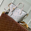 LV M12088 Louis Vuitton Blossom PM Mahina Leather Bag Brume Gray - Default Title - View 1
