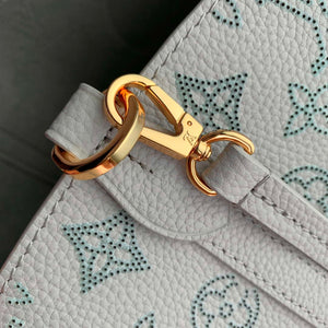 LV M12088 Louis Vuitton Blossom PM Mahina Leather Bag Brume Gray - Default Title - View 6