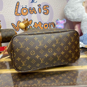 LV M12096 Louis Vuitton Reversible Neverfull Inside Out MM Handbag Red - Default Title - View 7