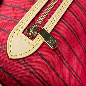 LV M12096 Louis Vuitton Reversible Neverfull Inside Out MM Handbag Red - Default Title - View 14