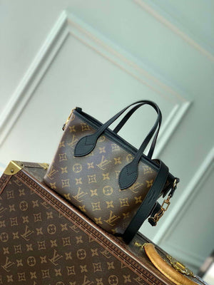 LV M12099 Louis Vuitton Reversible Neverfull Bandouliere  Inside Out BB Handbag Black - Default Title - View 2