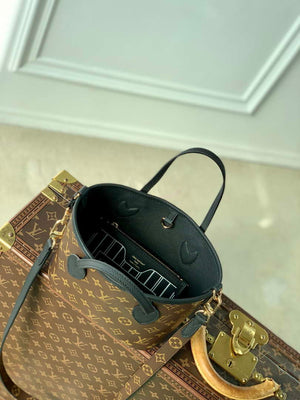 LV M12099 Louis Vuitton Reversible Neverfull Bandouliere  Inside Out BB Handbag Black - Default Title - View 9