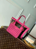 LV M12106 Louis Vuitton Neverfull Bandouliere  Inside Out BB Handbag Rose