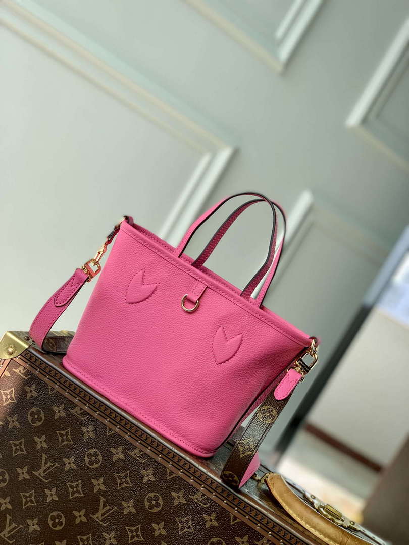 LV M12106 Louis Vuitton Neverfull Bandouliere  Inside Out BB Handbag Rose - Default Title - View 7