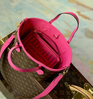 LV M12106 Louis Vuitton Neverfull Bandouliere  Inside Out BB Handbag Rose - Default Title - View 9