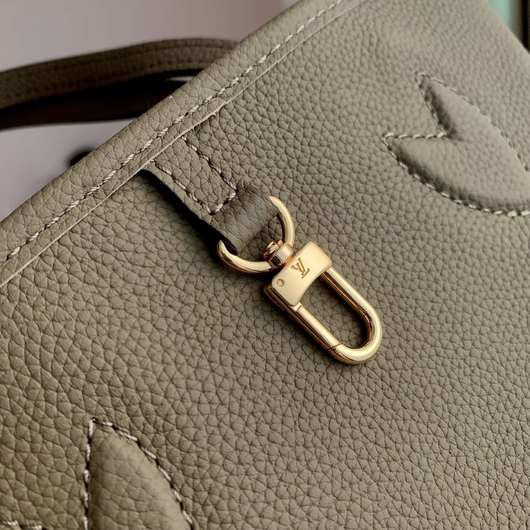 LV M12109 Louis Vuitton Neverfull Bandouliere  Inside Out BB Handbag Gray