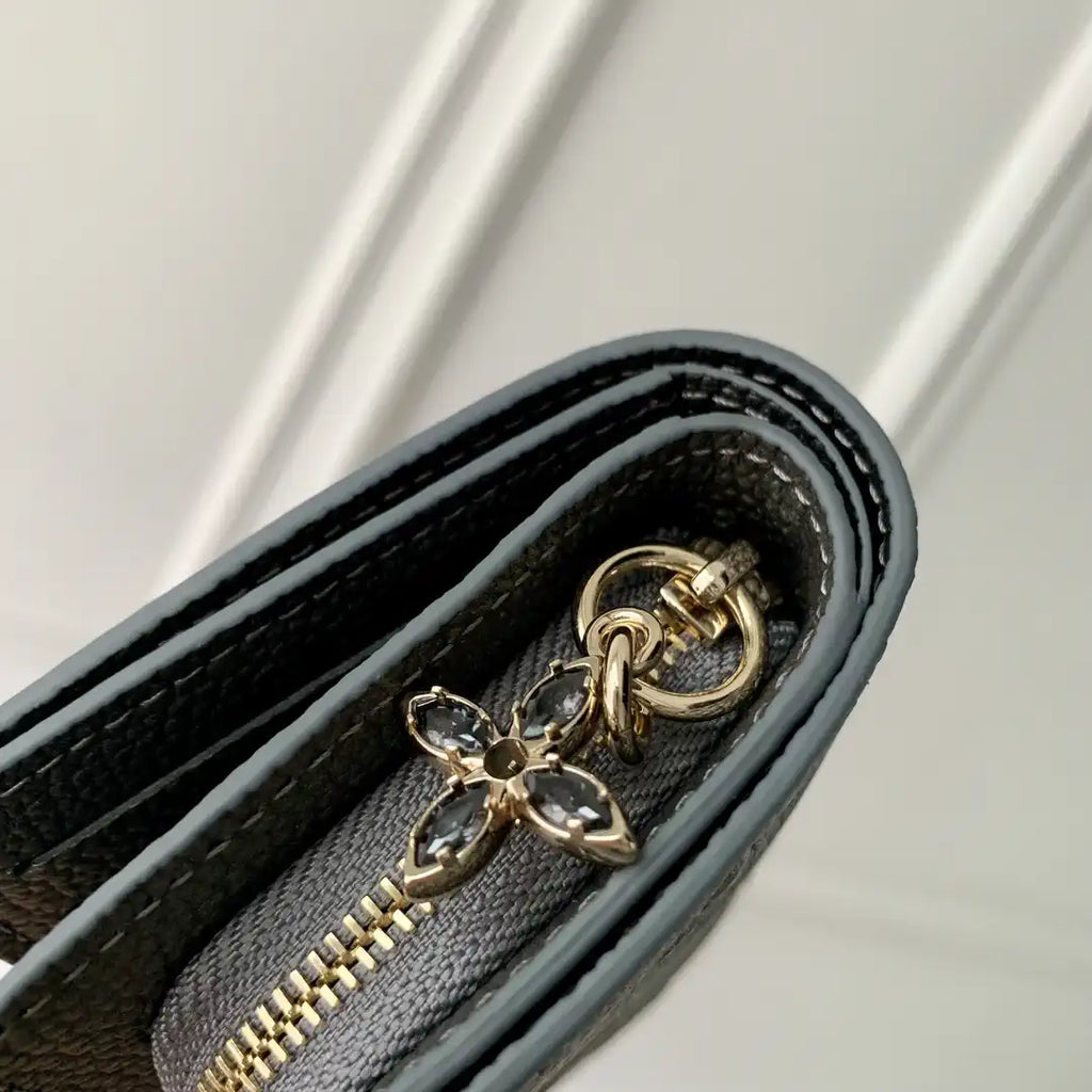 LV M12188 Louis Vuitton Cl¨¦a Wallet  Monogram Empreinte Pearl gray