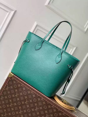 LV M12195 Louis Vuitton Neverfull MM Bag Epi Leather Green - Default Title - View 1