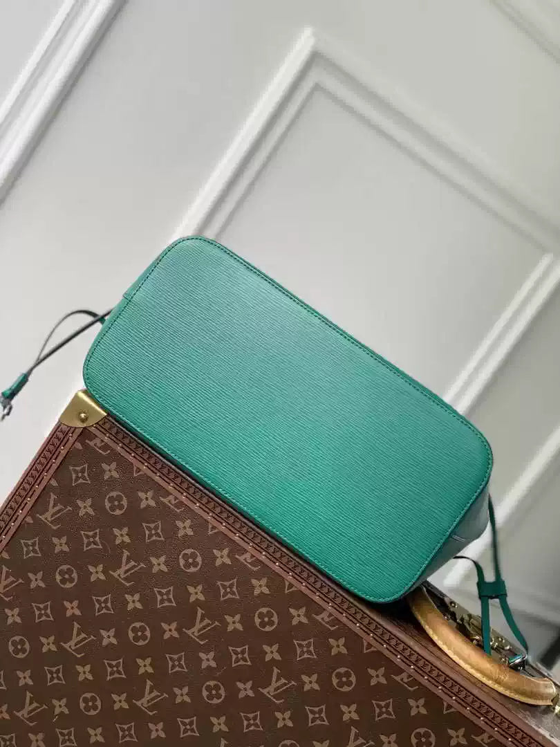 LV M12195 Louis Vuitton Neverfull MM Bag Epi Leather Green