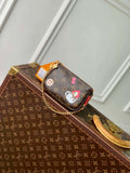 LV M12205 Louis Vuitton Mini Pochette Accessoires Candy Red