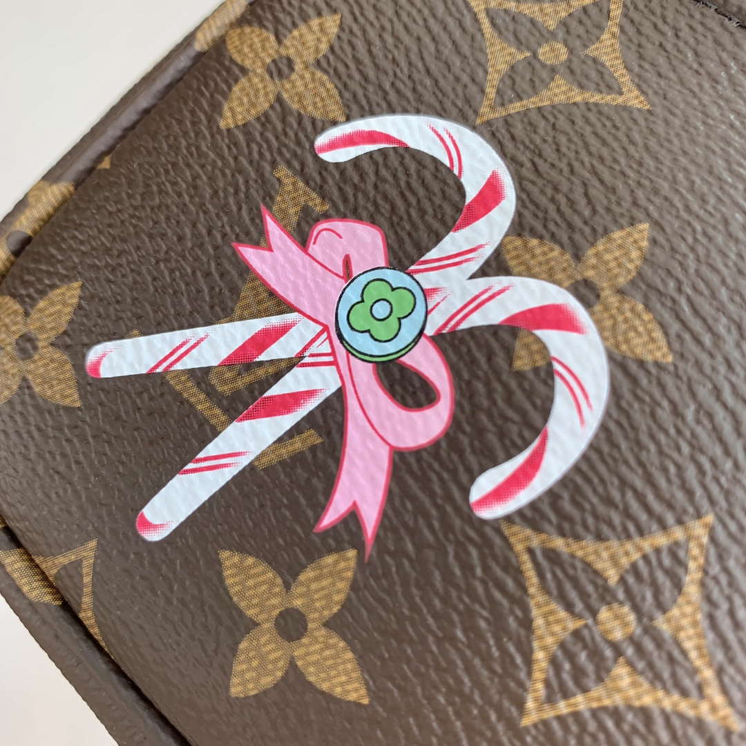LV M12205 Louis Vuitton Mini Pochette Accessoires Candy Red