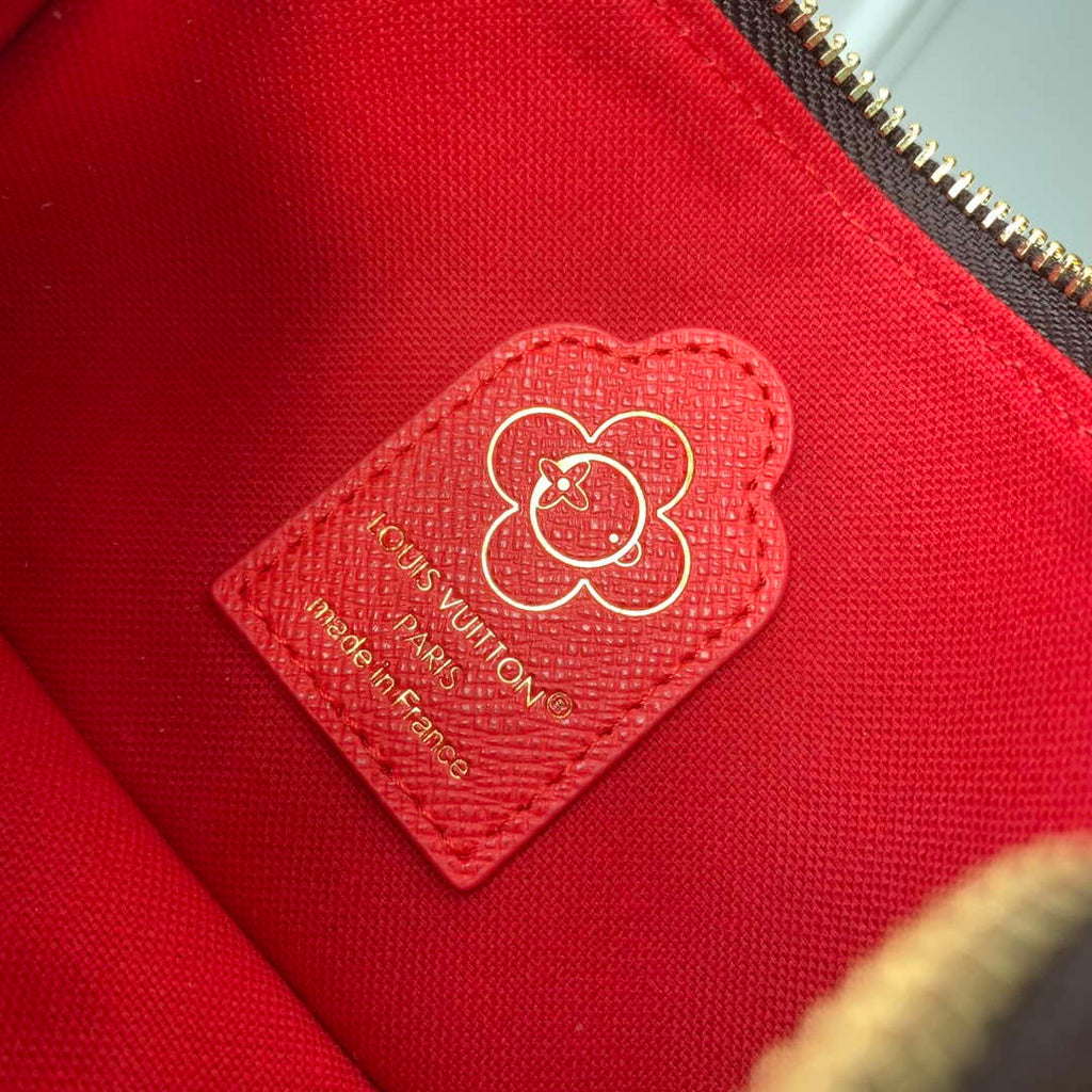 LV M12205 Louis Vuitton Mini Pochette Accessoires Candy Red