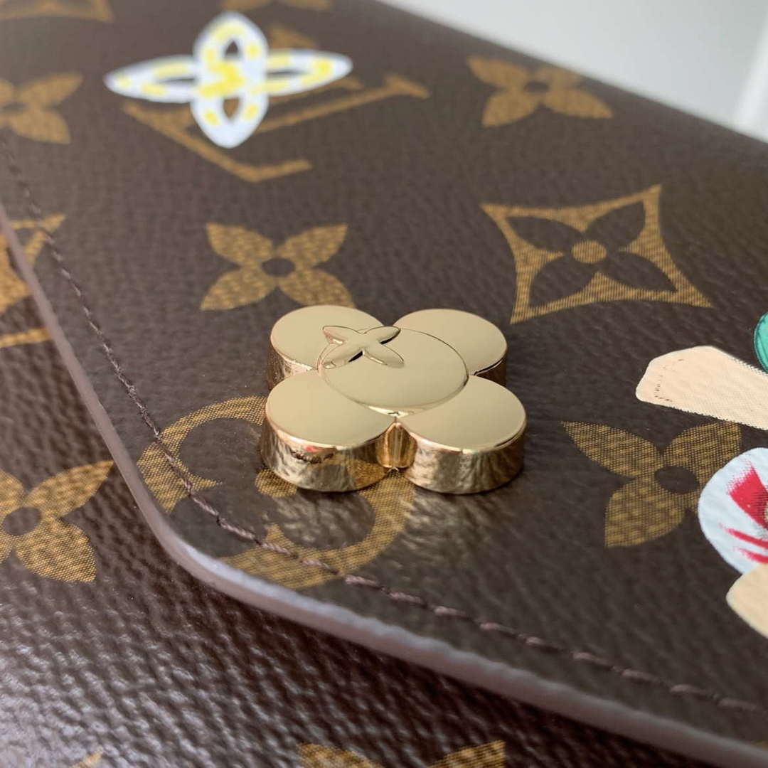 LV M12207 Louis Vuitton Sarah Wallet Candy Red