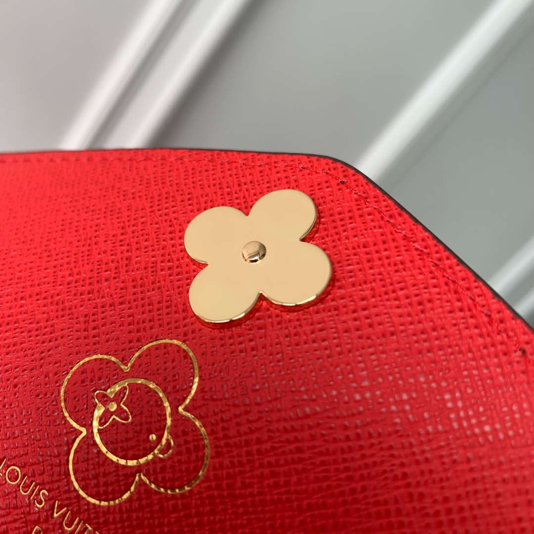 LV M12207 Louis Vuitton Sarah Wallet Candy Red