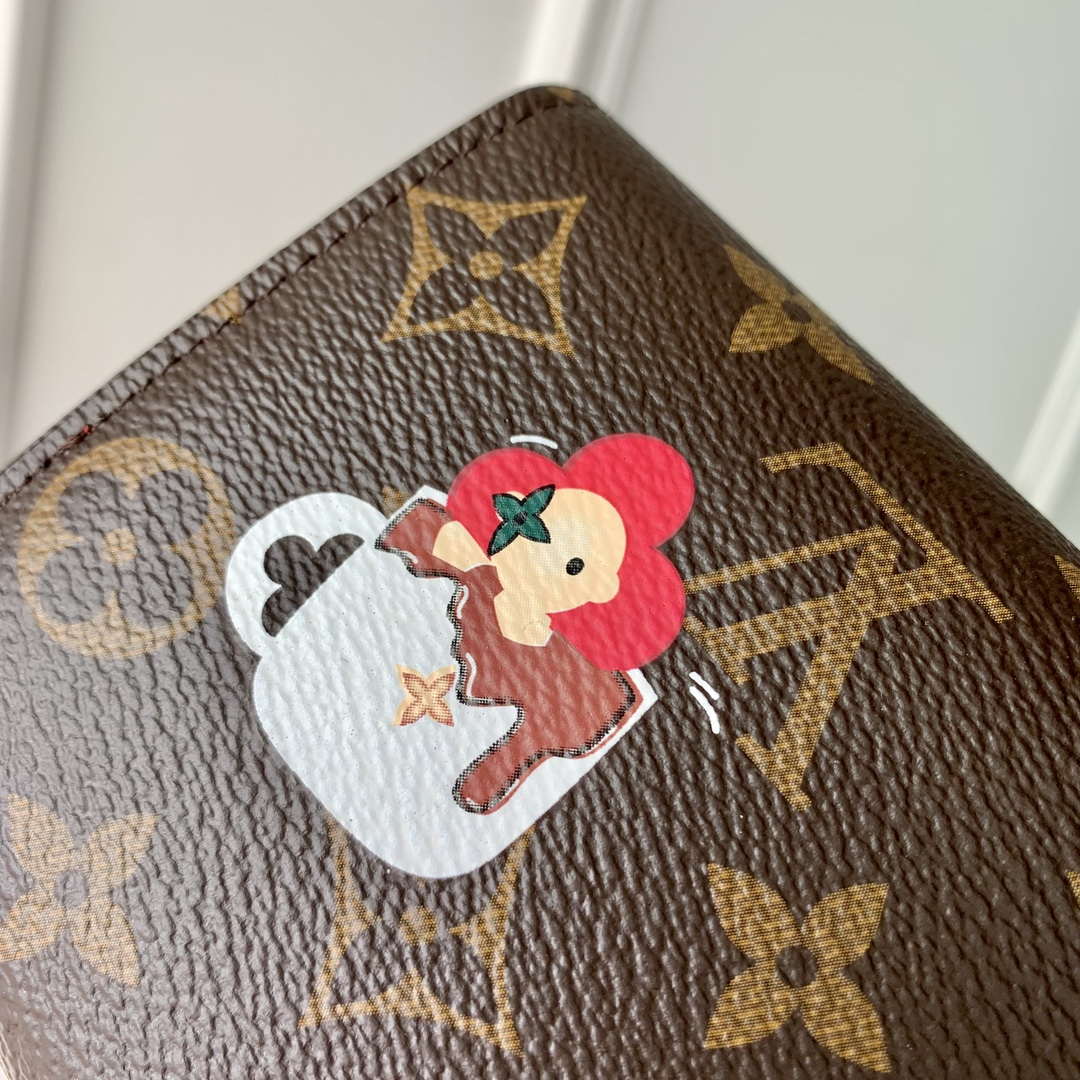 LV M12207 Louis Vuitton Sarah Wallet Candy Red