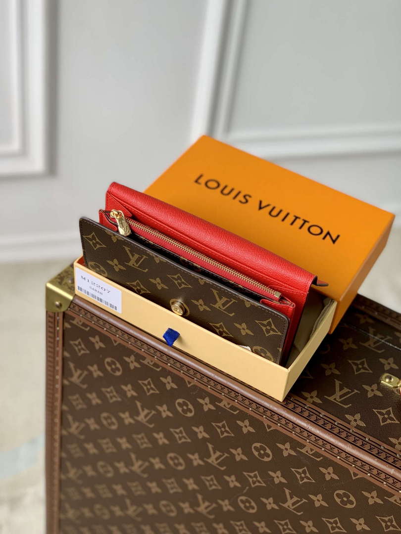 LV M12207 Louis Vuitton Sarah Wallet Candy Red