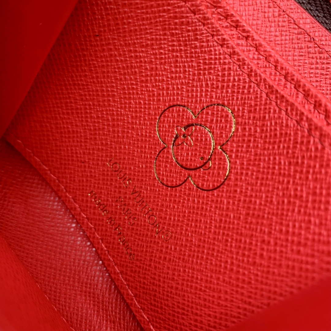 LV M12210 Louis Vuitton Zippy Coin Purse Candy Red