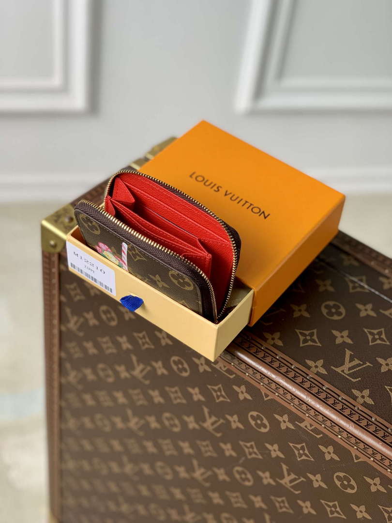 LV M12210 Louis Vuitton Zippy Coin Purse Candy Red - Default Title - View 9