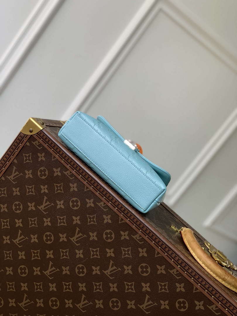 LV M12211 Louis Vuitton Nano Madeleine Bag Azur Frost