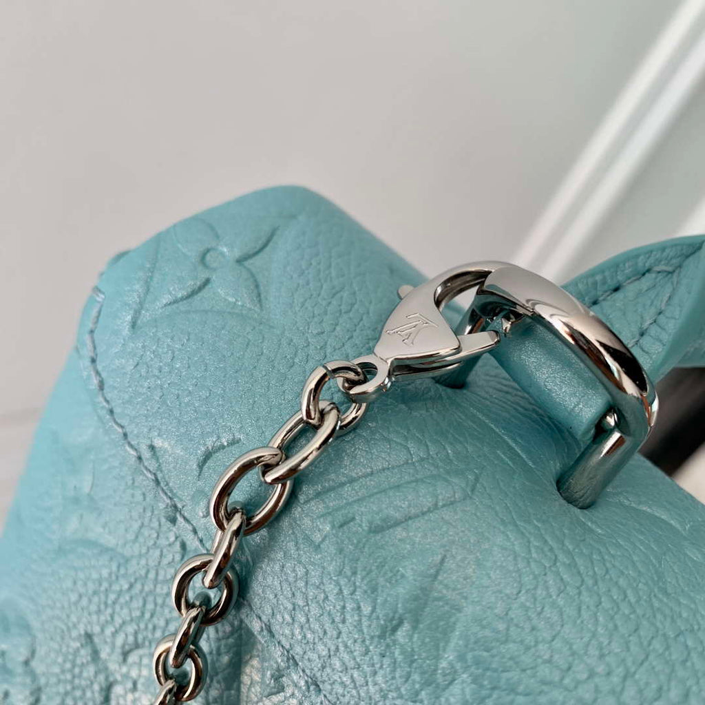 LV M12211 Louis Vuitton Nano Madeleine Bag Azur Frost
