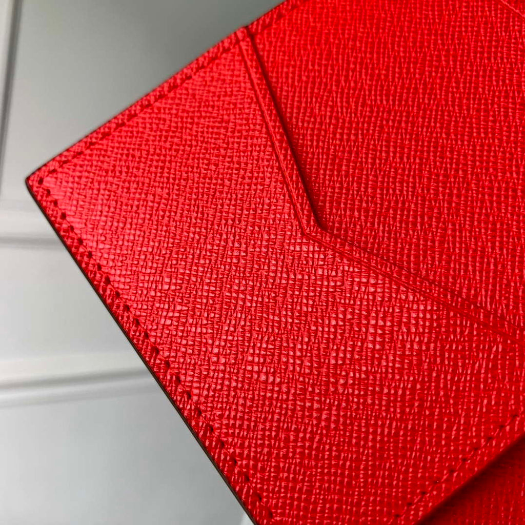 LV M12219 Louis Vuitton Passport Cover Candy Red