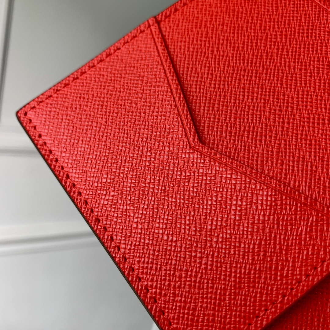 LV M12219 Louis Vuitton Passport Cover Candy Red