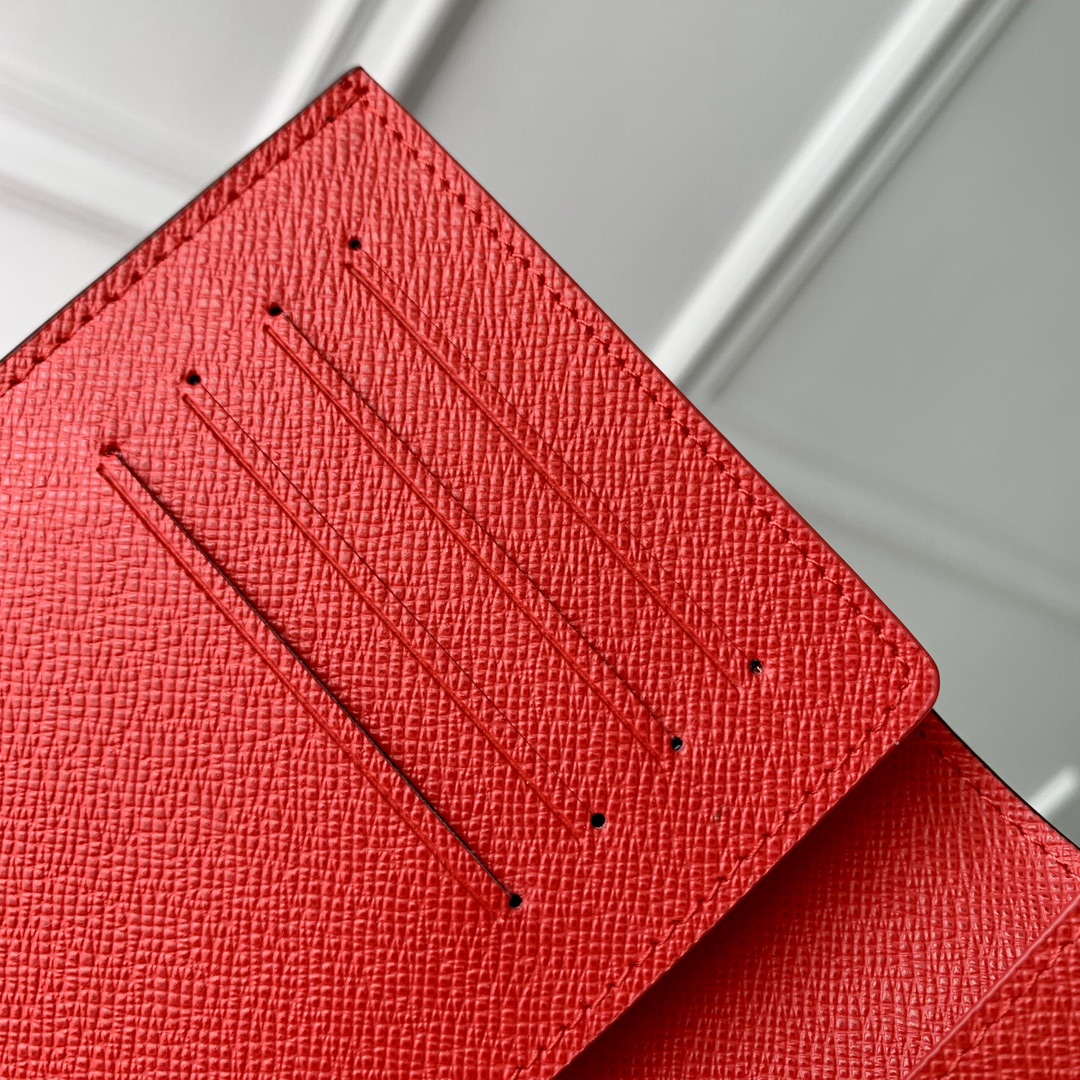 LV M12219 Louis Vuitton Passport Cover Candy Red