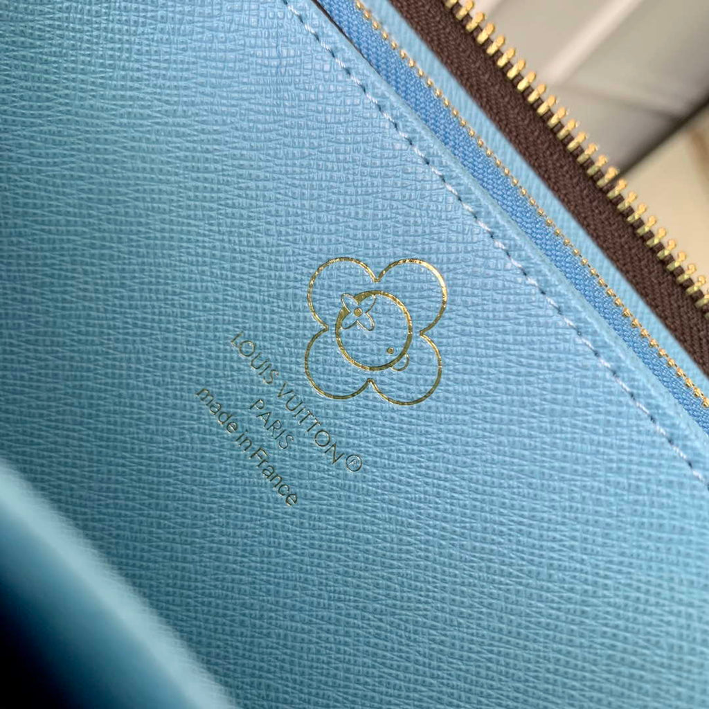 LV M12223 Louis Vuitton Zippy Wallet Azur Frost