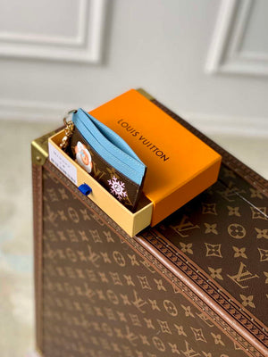 LV M12227 Louis Vuitton LV Charms Card Holder Azur Frost - Default Title - View 9